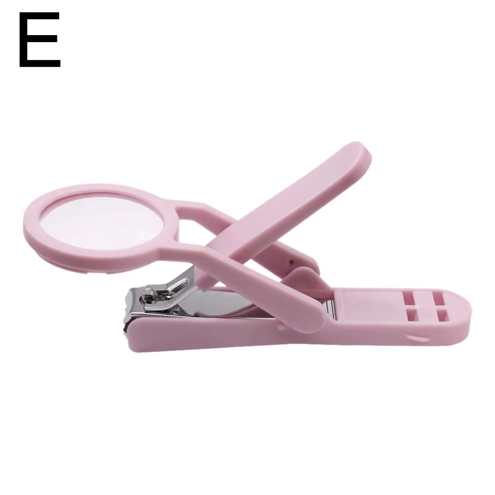 Stainless Steel Nail Clipper with Magnifying Glass for Seniors - Practical Anti-Splash Beauty Tool and Gift